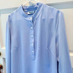 MARY G. MILDRED HOIT PALM BEACH PALE LAVENDAR TUNIC SIZE XL LIKE NEW